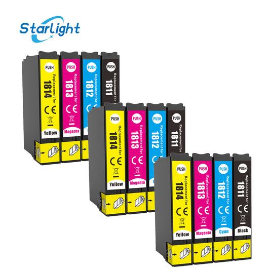 12 INK CARTRIDGES COMPATIBLE WITH EPSON XP-405 XP-205 XP-102 XP-325 XP-305 XP225