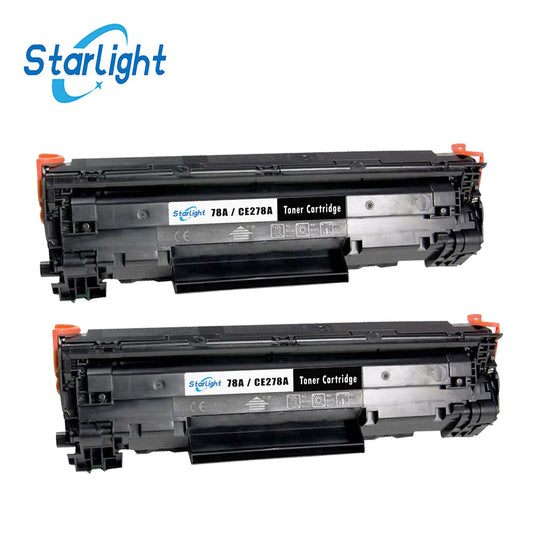 2 CE278A Black Toner Cartridge Replace for HP 78A HP LaserJet Pro M1536DNF MFP M1539DNF MFP P1566 P1568 P1606DN P1606N