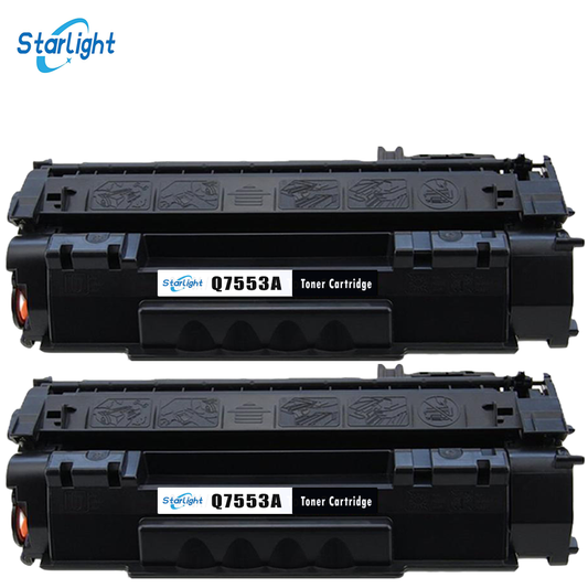 2 Compatible HP 53A Toner Cartridge Replacement For HP 53A / Q7553A Fits For HP LaserJet M2727nf MFP M2727nfs MFP P2014 P2014n P2015 P2015d P2015dn