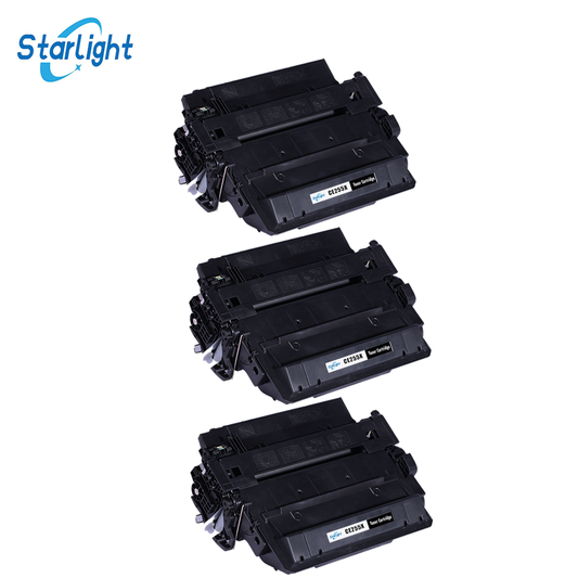 3 Compatible HP 55X Toner Cartridge Replacement For HP 55X / CE255X Fit For HP LaserJet Enterprise P3015 P3015d P3015dn P3015x