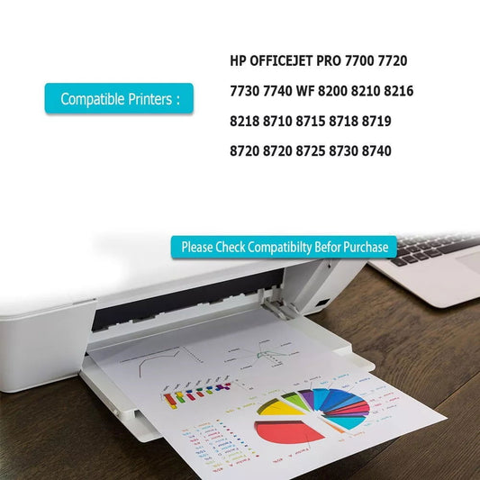 4 953XL INK CARTRIDGE FOR HP OfficeJet Pro 7700 7720 7730 7740 WF 8200 8210 8218 - Starlight
