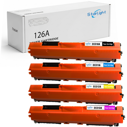 4 Compatible HP 126A Toner Cartridge Replacement For HP 126A / CE310A Fits For HP LaserJet Pro MFP M175a MFP M175nw MFP M275nw CP1025 CP1025nw