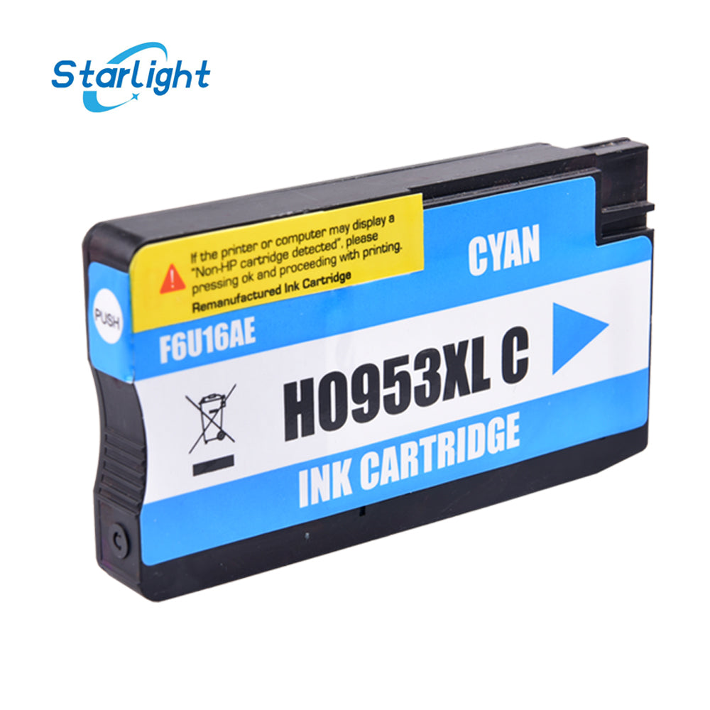 Cyan Ink Cartridge 953XL For HP Officejet Pro 7700 7720 7730 7740 WF 8200 8210 8216 8218 8710 8715 8718 8719 8720 8720 8725 8730 87405 - Starlight