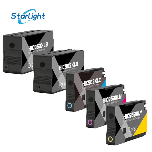 5 Ink Cartridge 963XL For HP OfficeJet Pro 9010 9012 9013 9014 9015 9016 9018 9019 9020 9022 9023 9025 9026 9028 - Starlight