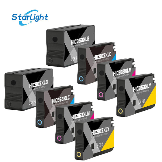 8 Ink Cartridge 963XL For HP OfficeJet Pro 9010 9012 9013 9014 9015 9016 9018 9019 9020 9022 9023 9025 9026 9028 - Starlight