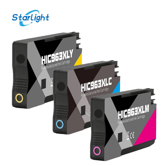 3 Colour Ink Cartridge 963XL For HP OfficeJet Pro 9010 9012 9013 9014 9015 9016 9018 9019 9020 9022 9023 9025 9026 9028 - Starlight