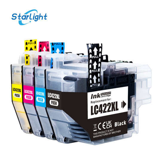 4 Ink Cartridge LC422XL Fits For Brother MFC-J5340DW MFC-J5345DW