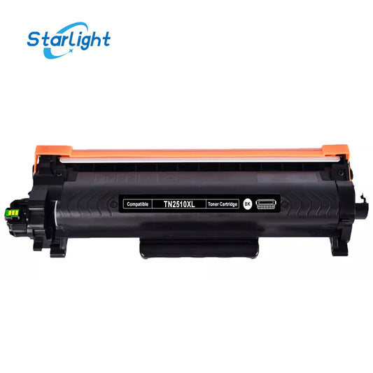Black Toner Cartridge TN2510XL For Brother DCP-L2620DW, DCP-L2627DW, DCP-L2627DWE, DCP-L2660DW, DCP-L2665DW - Starlight