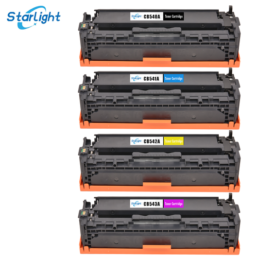 4 CompatibleToner Cartridge Replace for HP 125A HP Colour LaserJet CM1312,CM1312n,CM1312nfi,CP1215,CP1217,CP1510,CP1514n,CP1515n,CP1518ni