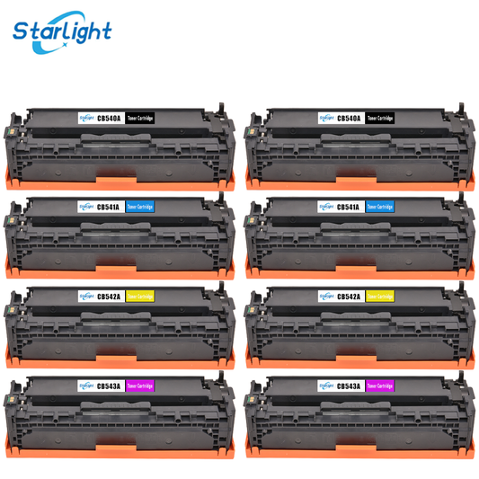8 CompatibleToner Cartridge Replace for HP 125A HP Colour LaserJet CM1312,CM1312n,CM1312nfi,CP1215,CP1217,CP1510,CP1514n,CP1515n,CP1518ni