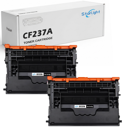 2 Black Compatible HP 37A Toner Cartridge Replacement For HP 37A / CF237A Fits For HP LaserJet Enterprise Flow MFP M631h MFP M632z M607dn M607n M608dn