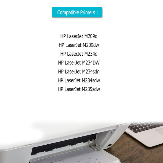 2 Black Toner Cartridge 135X / W1350X With Chip Fit for HP LaserJet M209d M209dw M234d M234DW M234sdn M234sdw M235sdw