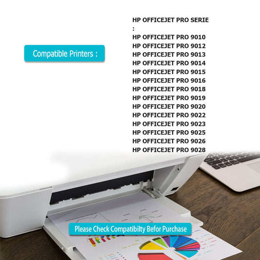2 Black Ink Cartridge 963XL For HP OfficeJet Pro 9010 9012 9013 9014 9015 9016 9018 9019 9020 9022 9023 9025 9026 9028