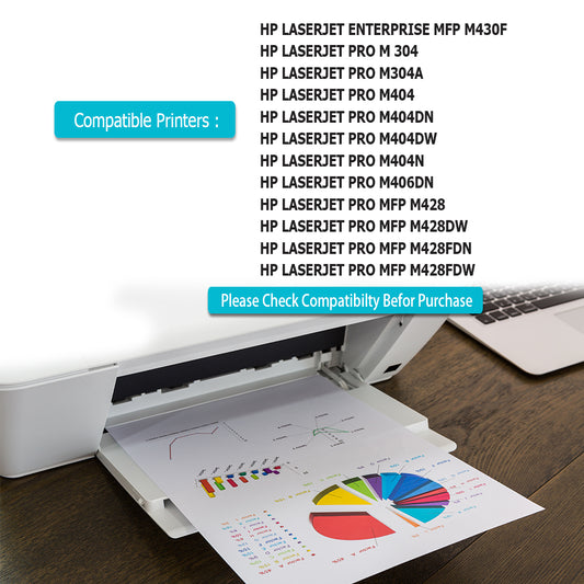 4 CF259X Black Toner Cartridge Replace for HP 59X 59A HP LaserJet Pro M304 M304a M404 M404dn M404dw M404n M406dn MFP M428 MFP M428dw MFP M428fdn