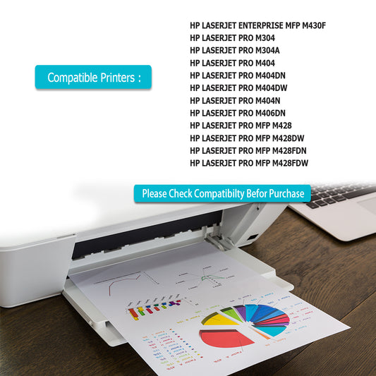 4 CF259A Black Toner Cartridge Replace for HP 59A HP LaserJet Pro M304 M304a M404 M404dn M404dw M404n M406dn MFP M428 MFP M428dw MFP M428fdw WITH CHIP