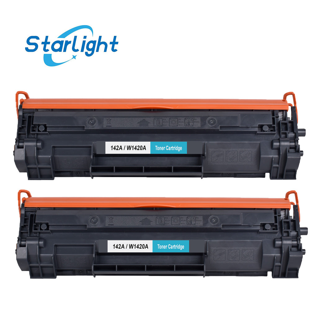 2 Toner Cartridge W1420A / 142A Fit For HP LaserJet MFP M139a M139 M139w M140a M140w M142a M142w M109 M109a M109w M110a M110w M112a M112w Black - Starlight