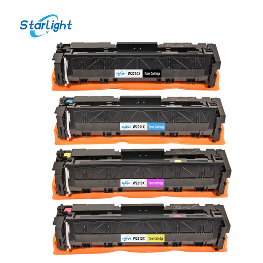 4 Toner Cartridge 207X with Chip Compatible for HP 207X for HP Color Laserjet Pro MFP M283fdw M255dw M282nw M255nw W2210X W2211X W2212X W2213X