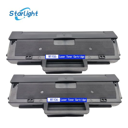 2 Toner Cartridge W1106A / 106A with chip Fits For HP Laser 107w ,135w,106A,130 - Starlight