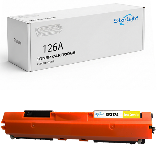 Yellow Compatible HP 126A Toner Cartridge Replacement For HP 126A / CE312A Fits For HP LaserJet Pro MFP M175a MFP M175nw MFP M275nw CP1025 CP1025nw