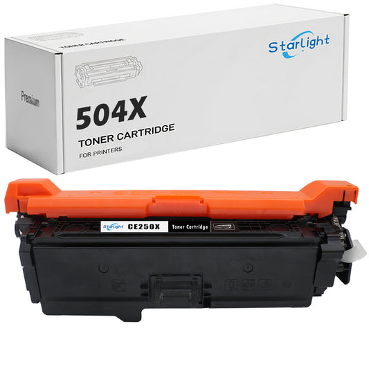 Black Compatible HP 504X Toner Cartridge Replacement For HP 504X / CE250X Fits For HP Colour LaserJet CM3530 CM3530fs CP3520 CP3525 CP3525dn CP3525n