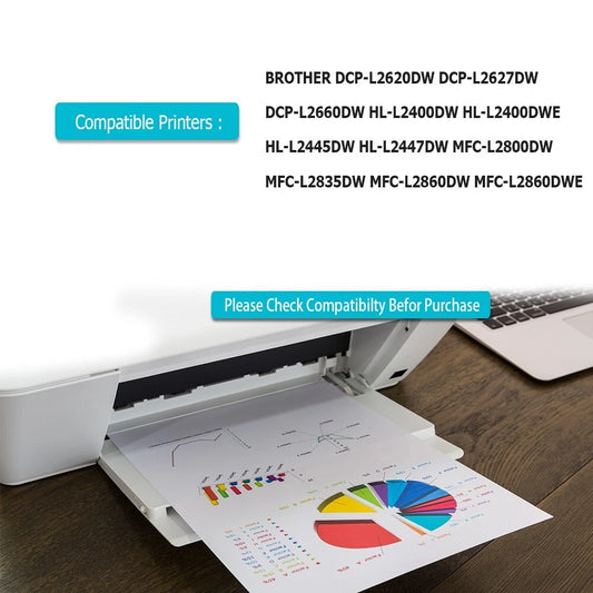 Black Toner Cartridge TN2510XL For Brother DCP-L2620DW, DCP-L2627DW, DCP-L2627DWE, DCP-L2660DW, DCP-L2665DW