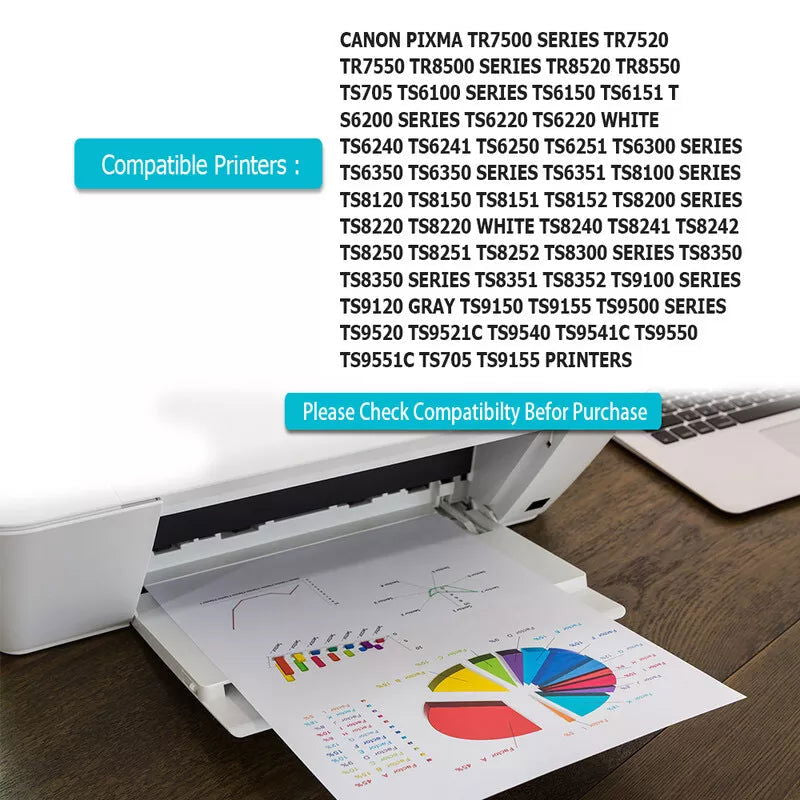 10 Ink Cartridge PGI-580XXL CLI-581XXL Fit For Canon TR7520 TS6350 TS705 - Starlight
