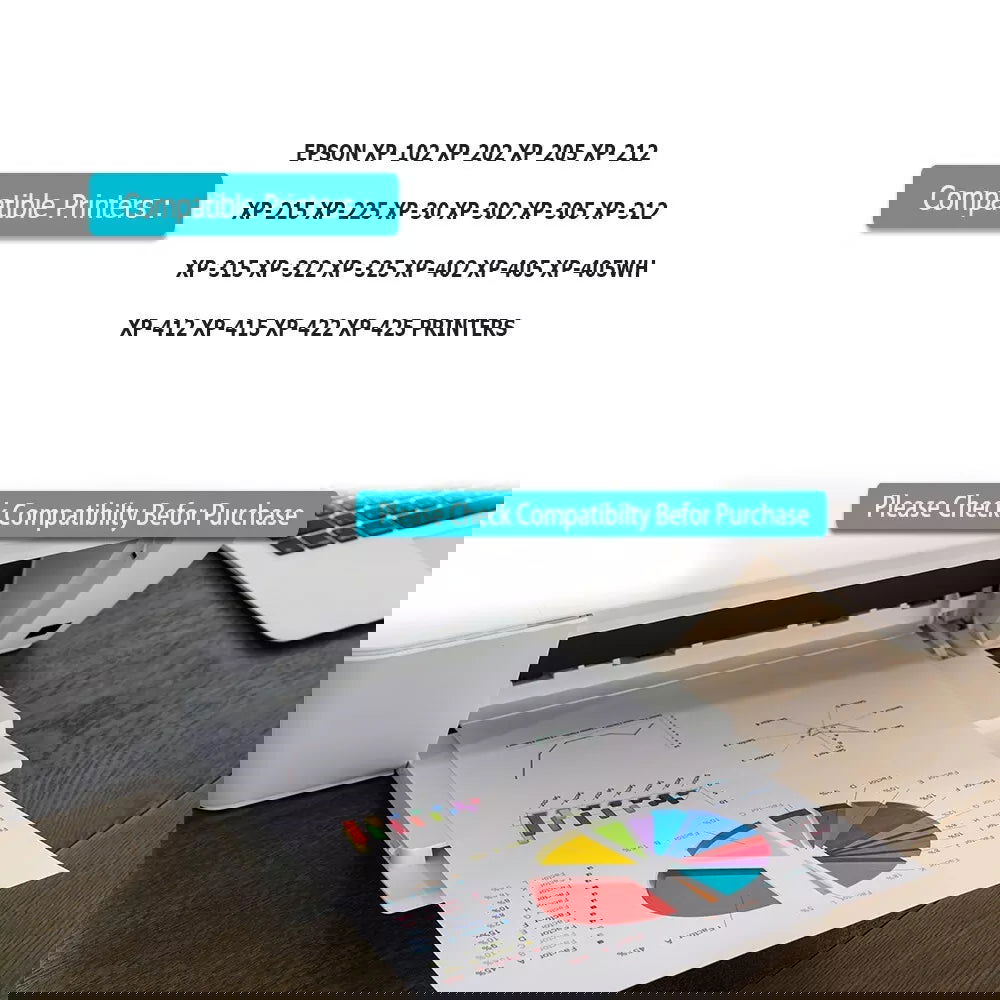 12 INK CARTRIDGES COMPATIBLE WITH EPSON XP-405 XP-205 XP-102 XP-325 XP-305 XP225 - Starlight