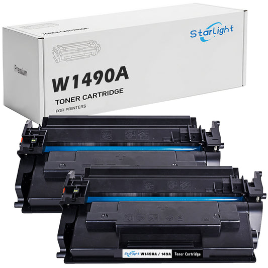 2 Compatible HP 149A Toner Cartridge With Chip Replacement For HP 149A / W1490A Fits For HP LaserJet Pro MFP 4002dn MFP 4002dw MFP 4102dw MFP 4102fdn MFP 4102fdw