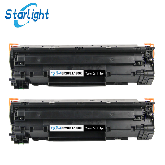 2 Compatible HP 83X Toner Cartridge Replacement for HP 83X / CF283X Fits For HP LaserJet Pro M201dw M201n MFP M225dn MFP M225dw