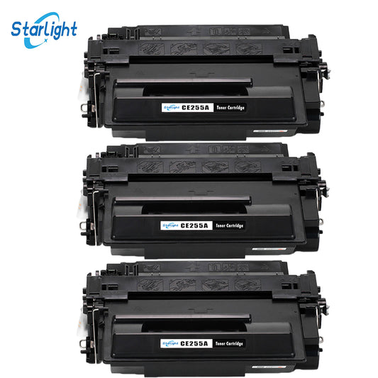 3 CE255A Black Toner Cartridge Replace for HP 55A HP LaserJet Enterprise 500 Flow MFP M525c 500 MFP M525dn 500 MFP M525f P3015 P3015d P3015dn P3015x