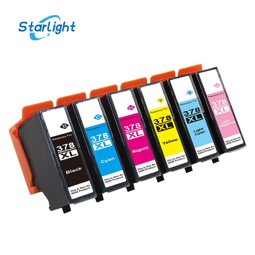 6 Ink Cartridge 378XL For Epson XP-8500 XP-8505 XP-8600 XP-8605 XP-8700 - Starlight