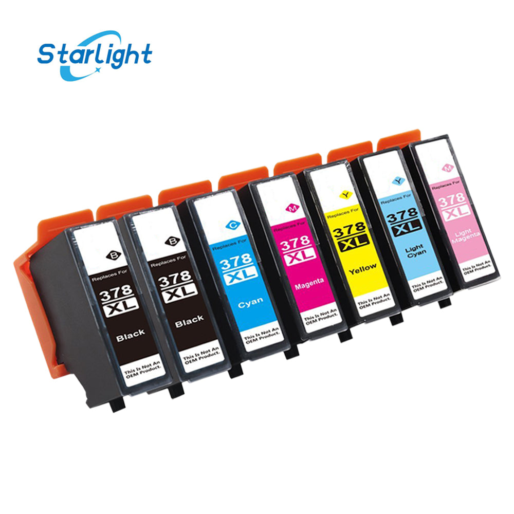 7 Ink Cartridge 378XL For Epson XP-8500 XP-8505 XP-8600 XP-8605 XP-8700 - Starlight