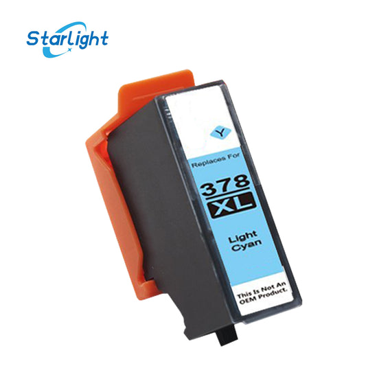 Light Cyan Ink Cartridge 378XL For Epson XP-8500 XP-8505 XP-8600 XP-8605 XP-8700 - Starlight