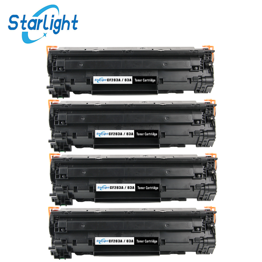 4 Compatible HP 83A Toner Cartridge Replacement for HP 83A / CF283A Fits For HP LaserJet Pro M201dw M201n MFP M125a MFP M125nw MFP M125rnw MFP M127fn