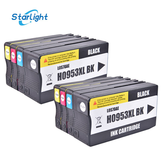 8 Ink Cartridge 953XL For HP Officejet Pro 7700 7720 7730 7740 WF 8200 8210 8216 8218 8710 8715 8718 8719 8720 8720 8725 8730 87405 - Starlight