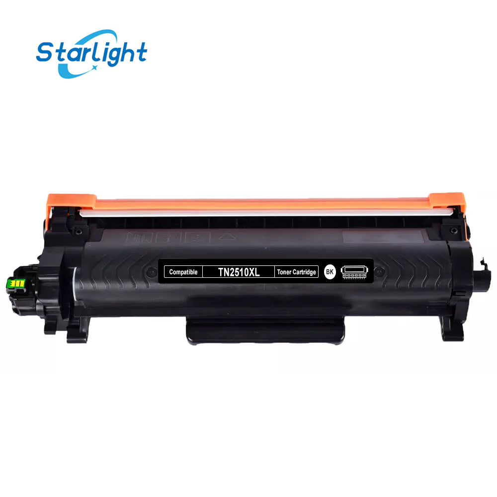 Black Toner Cartridge TN2510XL For Brother DCP-L2620DW, DCP-L2627DW, DCP-L2627DWE, DCP-L2660DW, DCP-L2665DW - Starlight