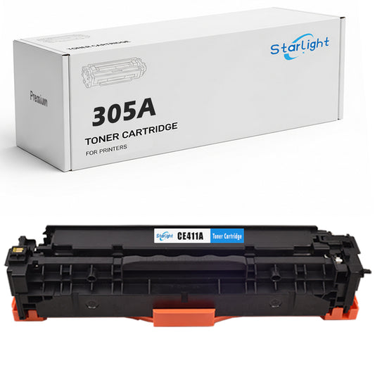 Cyan Compatible HP 305A Toner Cartridge Replacement For HP 305A / CE411A Fits For HP HP LaserJet Pro 400 Color M451dn M451dw M451nw MFP M475 MFP M475dn
