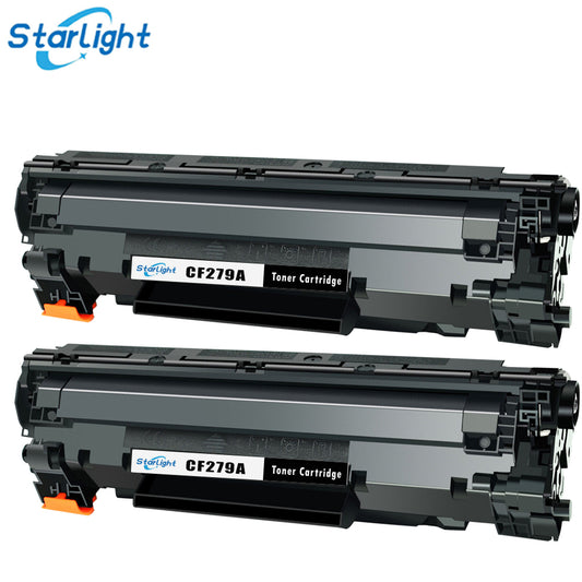 2 Toner Cartridge CF279A  / 79A Fit For HP LaserJet Pro M12,M12a,M12w,MFP M26a,MFP M26nw Black - Starlight