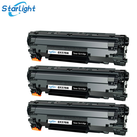 3 Toner Cartridge CF279A  / 79A Fit For HP LaserJet Pro M12,M12a,M12w,MFP M26a,MFP M26nw Black - Starlight