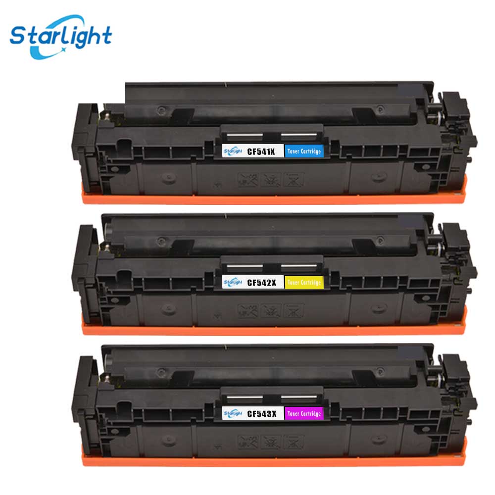 C/M/Y Compatible Toner Cartridge Replace for HP 203X 203A HP Colour LaserJet Pro M254dw M254nw MFP M280nw MFP M281fdn MFP M281fdw - Starlight