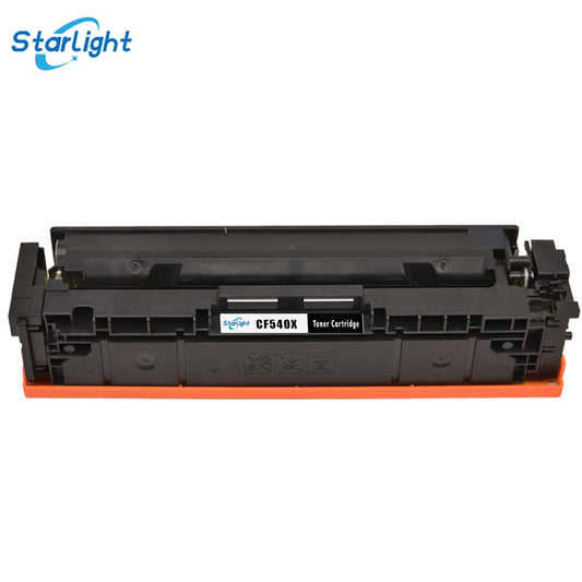 CF540X Compatible Black Toner Cartridge Replace for HP 203X 203A HP Colour LaserJet Pro M254dw M254nw MFP M280nw MFP M281fdn MFP M281fdw - Starlight