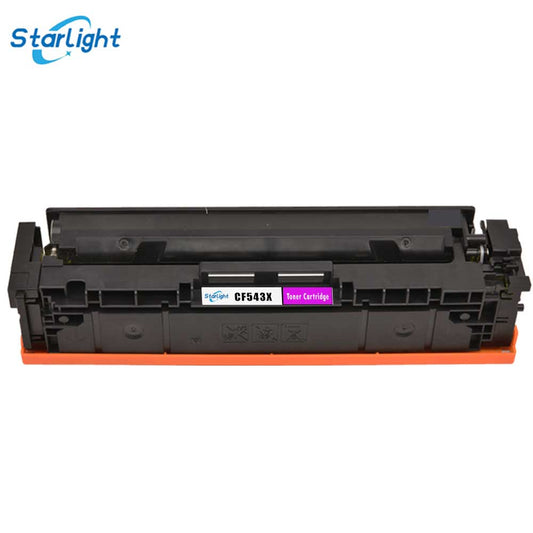 CF543X Compatible Magenta Toner Cartridge Replace for HP 203X 203A HP Colour LaserJet Pro M254dw M254nw MFP M280nw MFP M281fdn MFP M281fdw - Starlight