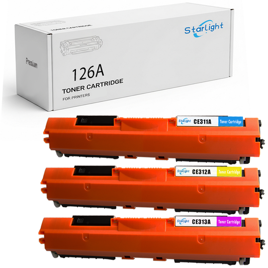 CMY Compatible HP 126A Toner Cartridge Replacement For HP 126A / CE310A Fits For HP LaserJet Pro MFP M175a MFP M175nw MFP M275nw CP1025 CP1025nw