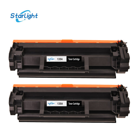 2 Black Toner Cartridge 135A / W1350A With Chip HP LaserJet M209d M209dw M209dwe M234d M234DW M234dwe M234sdn M234sdw M234sdwe M235sdw MFP M234Sdne - Starlight