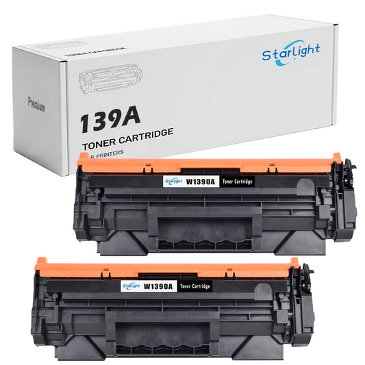 2 Toner Cartridge 139A / W139A Fit For HP LaserJet Pro 3002dn 3002dw 3102fdn 3102fdw Black - Starlight