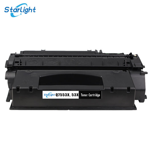 Toner Cartridge Q7553X / 53X Fit For HP LaserJet M2727NF MFP M2727NFS MFP P2012 P2012N P2014 P2014N P2015 P2015D P2015DN Black - Starlight