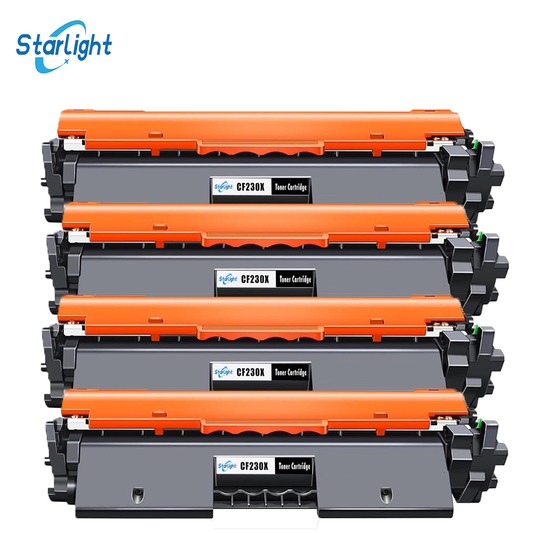 4 Compatible HP 30X Toner Cartridge Replacement For HP 30X / CF230X Fits For HP LaserJet Pro M203 M203dn M203dw MFP M227 MFP M227fdn MFP M227fdw