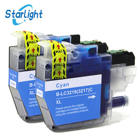 2 Cyan Compatible Brother LC3219XL Ink Cartridge Replacement For LC3219XL / LC3217XL Fits For Brother MFC-J5330DW MFC-J5335DW MFC-J5730DW MFC-J5930DW