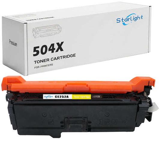 Yellow Compatible HP 504X Toner Cartridge Replacement For HP 504X / CE252A Fits For HP Colour LaserJet CM3530 CM3530fs CP3520 CP3525 CP3525dn CP3525n